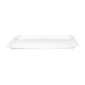 Vassoio di Cartone Rettangolare Bianco 22x28cm (50 Pezzi)