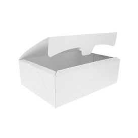 Scatola di Carta Pasticcerie 17,5x11,5x4,7cm 250g Bianco (20 Pezzi)