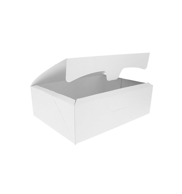 Scatola di Carta Pasticcerie 17,5x11,5x4,7cm 250g Bianco (20 Pezzi) Scatola di Carta Pasticcerie 17,5x11,5x4,7cm 250g Bianco (20 Pezzi)