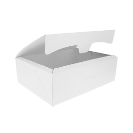 Scatola di Carta Pasticcerie 18,2x13,6x5,2cm 500g Bianco (250 Pezzi)