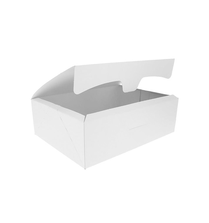Scatola di Carta Pasticcerie 18,2x13,6x5,2cm 500g Bianco (250 Pezzi) Scatola di Carta Pasticcerie 18,2x13,6x5,2cm 500g Bianco (250 Pezzi)