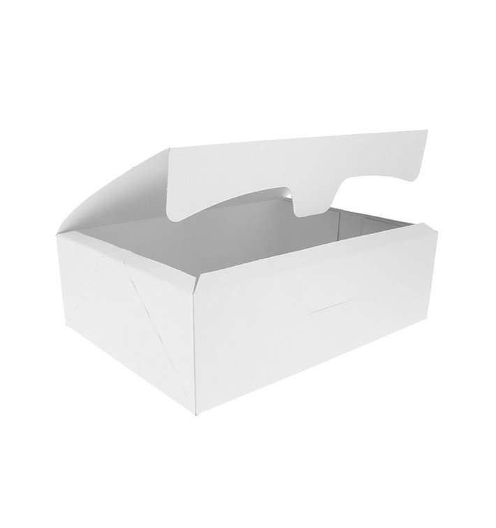 Scatola di Carta Pasticcerie 20,4x15,8x6cm 1Kg Bianco (20 Pezzi) Scatola di Carta Pasticcerie 20,4x15,8x6cm 1Kg Bianco (20 Pezzi)
