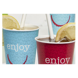 Bicchiere di Carta 22Oz/680ml "Enjoy" Ø9,0cm (50 Pezzi)