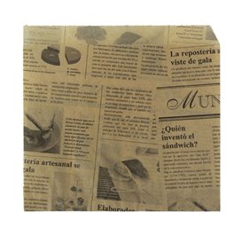 Sacchetto TNT Manico Fustellato Marrone 17+5x22,5cm (25 Pezzi)