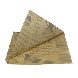 Sacchetto Carta Antigrasso Kraft Times 17x17cm (X Pezzi)