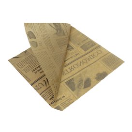Sacchetto Carta Antigrasso Kraft Times 17x17cm (X Pezzi)