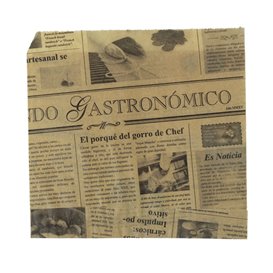 Sacchetto Carta Antigrasso Kraft Times 17x17cm (X Pezzi)