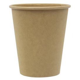 Bicchiere Carta 9 Oz/280ml Kraft-Kraft Ø8,1cm (50 Pezzi)