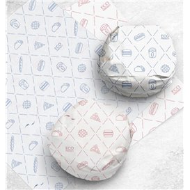 Carta Antigrasso Eco Rosso 30x30cm (1.000 Pezzi)