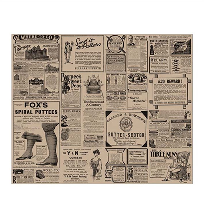 Carta Antigrasso Kraft Times 31x38cm (4.000 Pezzi) Carta Antigrasso Kraft Times 31x38cm (4.000 Pezzi)