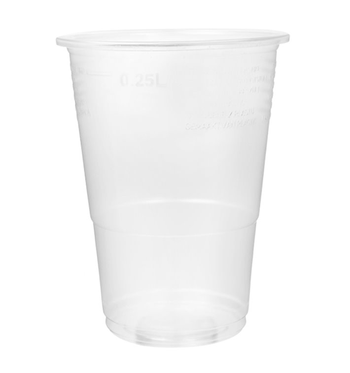 Bicchiere Plastica PP Trasparente 300ml Ø7,3cm (100 Pezzi) Bicchiere Plastica PP Trasparente 300ml Ø7,3cm (100 Pezzi)