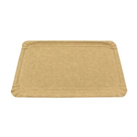 Vassoio di Cartone Rettangolare Kraft 12x19 cm (1.300 Pezzi)