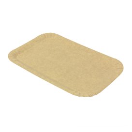 Vassoio di Cartone Rettangolare Kraft 12x19 cm (100 Pezzi)