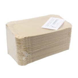 Vassoio di Cartone Rettangolare Kraft 10x16 cm (1.000 Pezzi)
