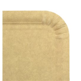 Vassoio di Cartone Rettangolare Kraft 12x19 cm (1.300 Pezzi)