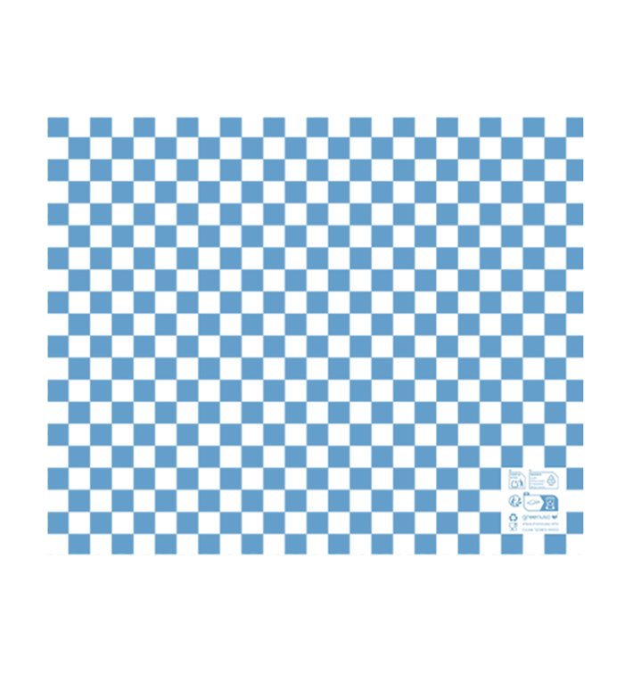 Carta Antigrasso “Vichy” Blu 20x24,5cm (1.000 Pezzi)