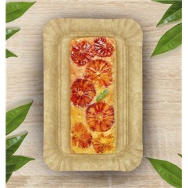 Vassoio di Carta Kraft "Flower" 12x19cm 295g/m² (800 Pezzi)