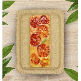 Vassoio di Carta Kraft "Flower" 18x24cm 345g/m² (600 Pezzi)