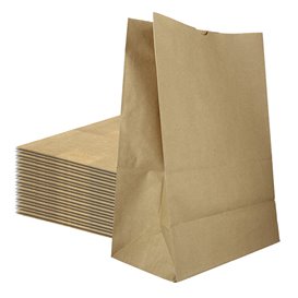 Sacchetto di Carta Kraft 50g/m² 22+12x30cm (25 Pezzi)