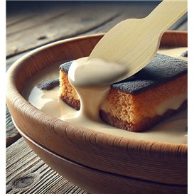 Mini Cucchiaio di Bambù 7,5cm in scatola (50 Pezzi)