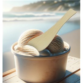 Cucchiaino di Bambù 13,5cm in scatola (50 Pezzi)