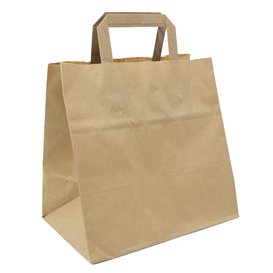 Buste Shopper in Carta Kraft 70g/m² 25+17x26cm (250 Pezzi)