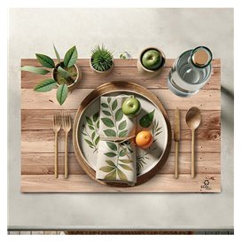 Tovaglietta di Carta Kraft "Legno" 30x40cm 40g/m² (500 Pezzi)