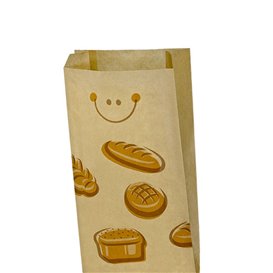 Sacchetto di Carta Kraft "Panes" 18+8x51cm (125 Pezzi)