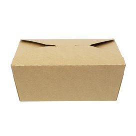 Contenitore di Cibo Kraft-Kraft 17x13,5x6,5cm 1.300ml (25 Pezzi)