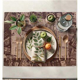 Tovaglietta di Carta 30x40cm Kraft "Stampa" 50g (2500 Pezzi)