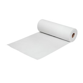 Tovaglia Runner Tessuto non Tessuto Pretagliata Bianco 0,4x48m 55g (6 Pezzi)