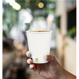 Bicchiere di Carta 6Oz/180ml Bianco Ø7,0cm (3000 Pezzi)