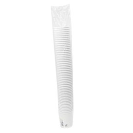 Bicchiere di Carta 9Oz/280ml Bianco Ø8,0cm (50 Pezzi)