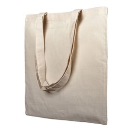 Sacchetto Cotone con Manico Lungo Beige 38x42cm (200 Pezzi)