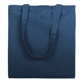 Sacchetto Cotone con Manico Lungo Blu Marino 38x42cm (200 Pezzi)