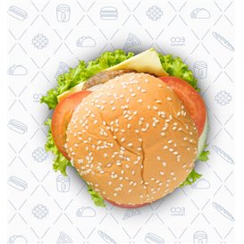 Carta Antigrasso Eco Blu 30x30cm (1.000 Pezzi)