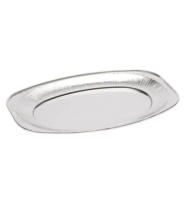 Vassoio Ovale di Alluminio 870ml (10 Pezzi) Vassoio Ovale di Alluminio 870ml (10 Pezzi)