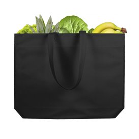 Sacchetto TNT Manico Lungo Nero 48+10x35cm (25 Pezzi)