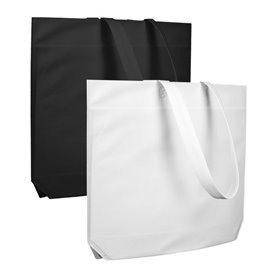 Sacchetto TNT Manico Lungo Bianco 48+10x35cm (200 Pezzi)