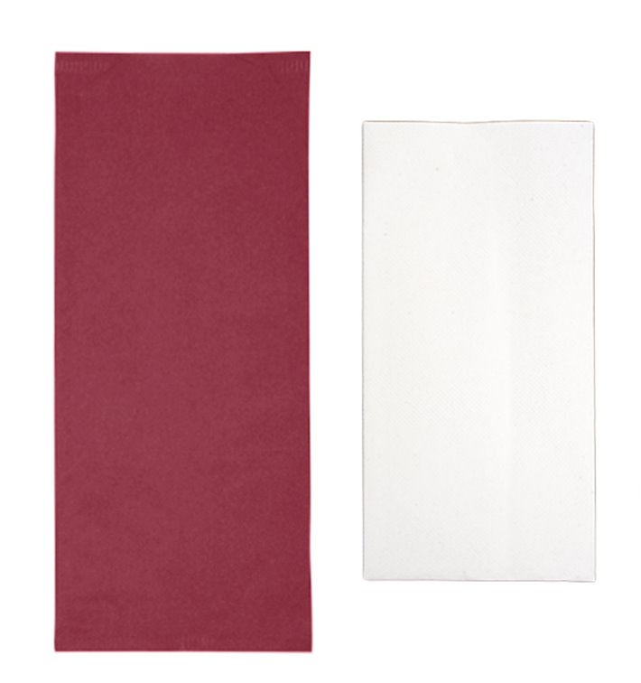 Busta per Posate con Tovaglioli Burdeaux 11x25cm (800 Pezzi)