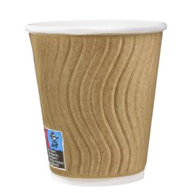 Bicchiere Carta Ecologico Kraft 9Oz/270 ml (25 Pezzi)
