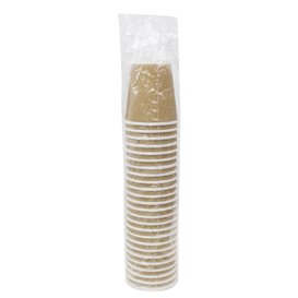 Bicchiere Carta Ecologico Kraft 9Oz/270 ml (25 Pezzi)