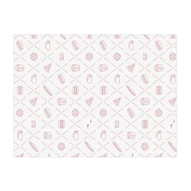 Carta Antigrasso Eco Rosso 30x40cm (3.000 Pezzi)