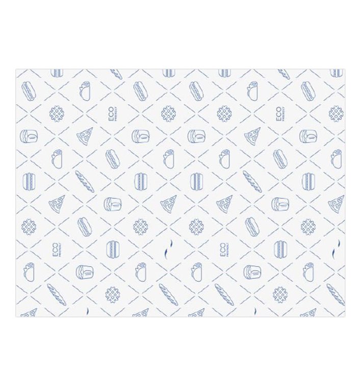 Carta Antigrasso Eco Blu 30x40cm (3.000 Pezzi) Carta Antigrasso Eco Blu 30x40cm (3.000 Pezzi)