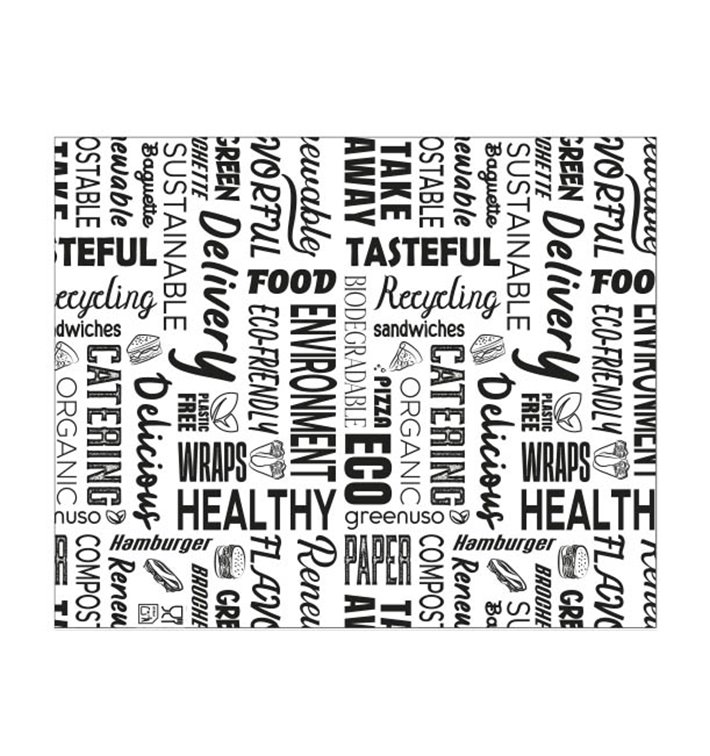 Carta Antigrasso “Paraules” 20x24,5cm (1.000 Pezzi) Carta Antigrasso “Paraules” 20x24,5cm (1.000 Pezzi)