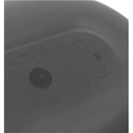 Ciotola riutilizzabile durevole PP Bio Grey “Revolve” Ovale 1000ml 22x17,4x5cm (144 Pezzi)