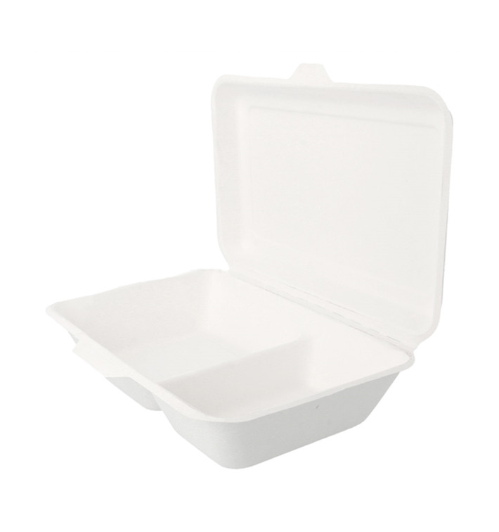 Contenitori Canna Zucchero 2S Bianco 225x165x64mm Contenitori Canna Zucchero 2S Bianco 225x165x64mm