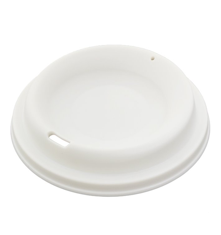 Coperchio Riutilizzabile Durevole in PP Creme per Tumbler Ø9,6cm (600 Pezzi) Coperchio Riutilizzabile Durevole in PP Creme per Tumbler Ø9,6cm (600 Pezzi)