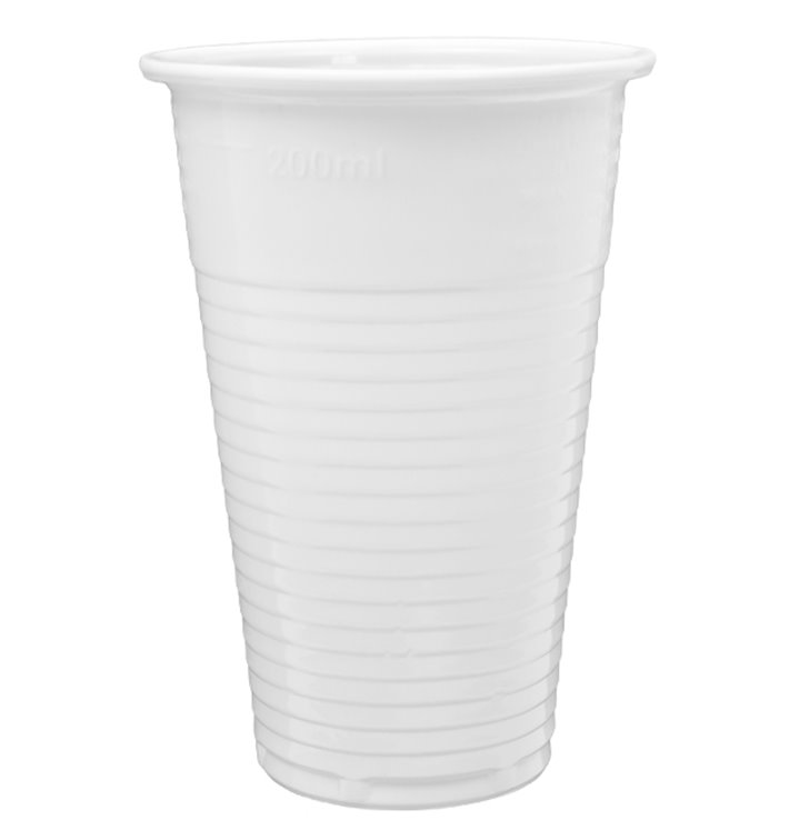 Bicchiere di Plastica PP Bianco 220ml (3.000 Pezzi) Bicchiere di Plastica PP Bianco 220ml (3.000 Pezzi)