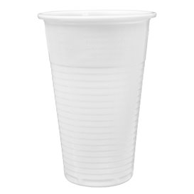 Bicchiere di Plastica PP Bianco 220ml (100 Pezzi)